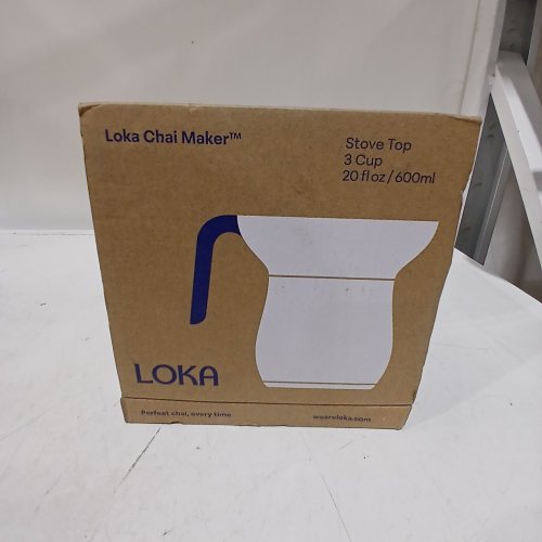 LOKA CHAI MAKER AUTHENTIC MASALA TEAPOT NO-SPILL SILICONE STRAINER - 20OZ - SILVER image 2