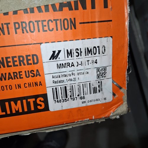MISHIMOTO MANUAL TRANSMISSION PERFORMANCE ALUMINIUM RADIATOR FOR ACURA INTEGRA (MODEL: MMRAD-INT-94) image 2