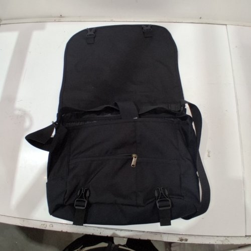 CARHARTT RIPSTOP DURABLE WATER-RESISTANT SIDE MESSENGER BAG WITH LAPTOP SLEEVE- BLACK image 3