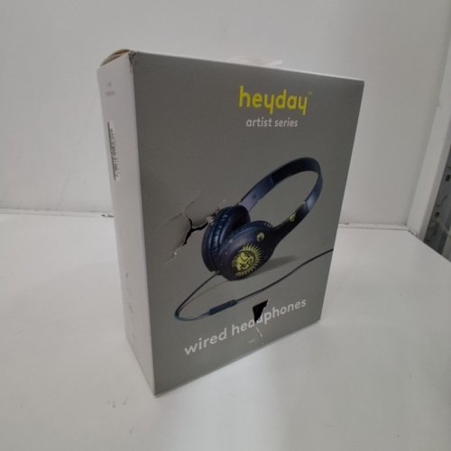 HEYDAY ARTIST SERIES WIRED ON-EAR HEADPHONES WITH MICROPHONE - 3.5MM AUX - SUN AND MOON BY CHINY image 2