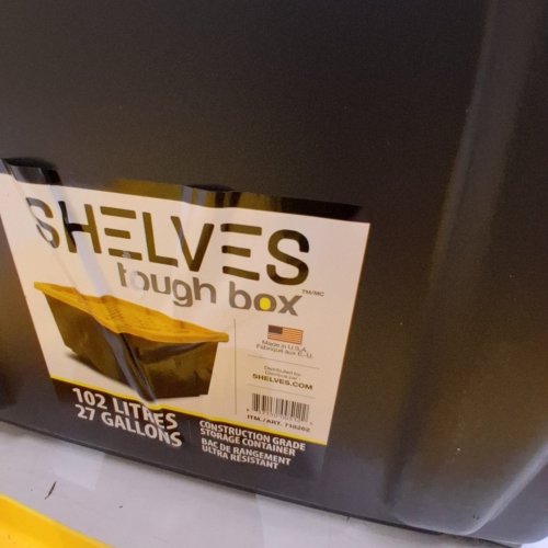 GREENMADE STORAGE BINS - 27 GAL - BLACK/YELLOW (MODEL: 718262) image 2