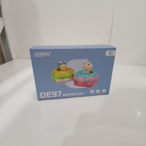 2PK DEERC REMOTE CONTROL RC BUMPER CAR TOY SET WITH 360° ROTATION - MULTICOLORED (MODEL: DE97) image 2