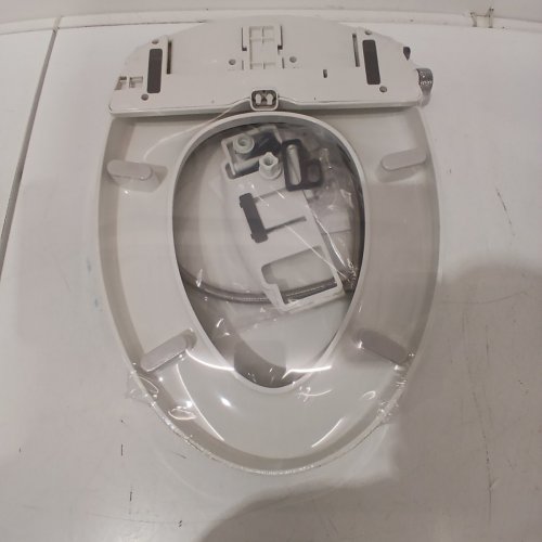 BRONDELL SWASH ECOSEAT NON-ELECTRIC SLOW-CLOSE BIDET TOILET SEAT - FITS ELONGATED TOILETS 18"-19.5"/5.5"-8" BOLT SPREAD - WHITE (MODEL: S101-EW) image 2