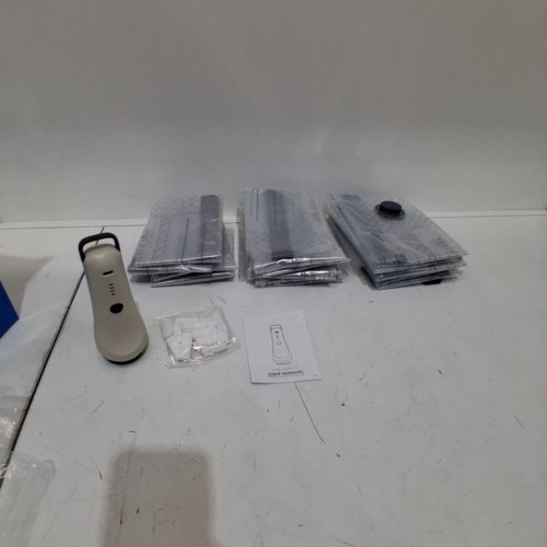 15PC DEPCLER ELECTRIC VACUUM STORAGE BAG SET WITH PUMP - 5 X 19.7 X 15.7", 5 X 23.6 X 15.7", 5 X 23.6 X 19.7" - CLEAR/GREY image 3
