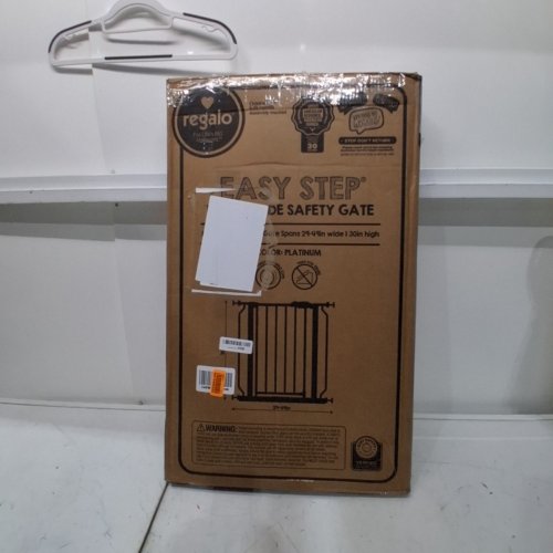 REGALO EASY STEP EXTRA WIDE BABY GATE - 29"- 49" X 30" - GREY (MODEL: 1164 EP DS) image 4