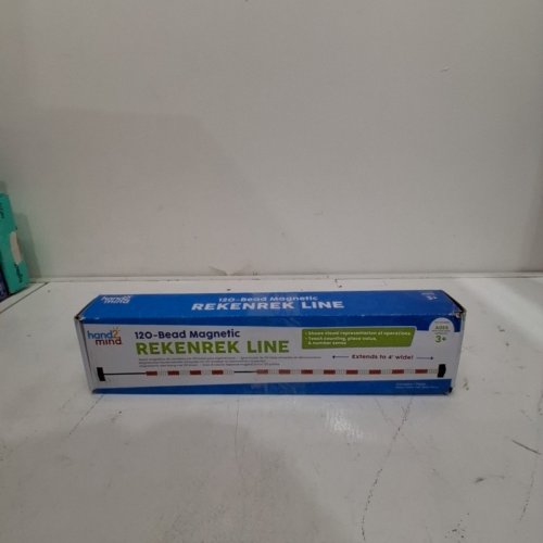 HAND2MIND 120-BEAD MAGNETIC DEMONSTRATION REKENREK LINE - EXTENDS TO 4FT - RED/WHITE image 3