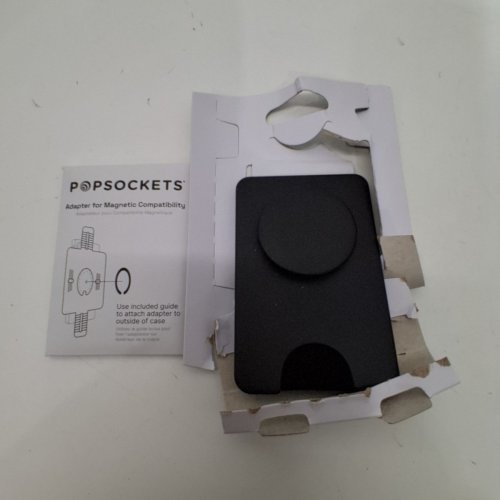 POPSOCKETS POPWALLET+ MAGSAFE CARD HOLDER AND PHONE GRIP - BLACK image 2