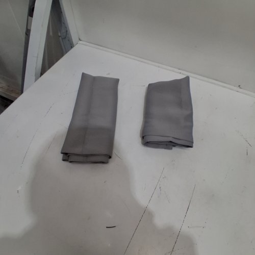 2 PANEL ROD POCKET CURTAINS - 30" X 36" - GREY image 2