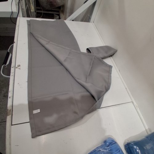 2 PANEL ROD POCKET CURTAINS - 30" X 36" - GREY image 3