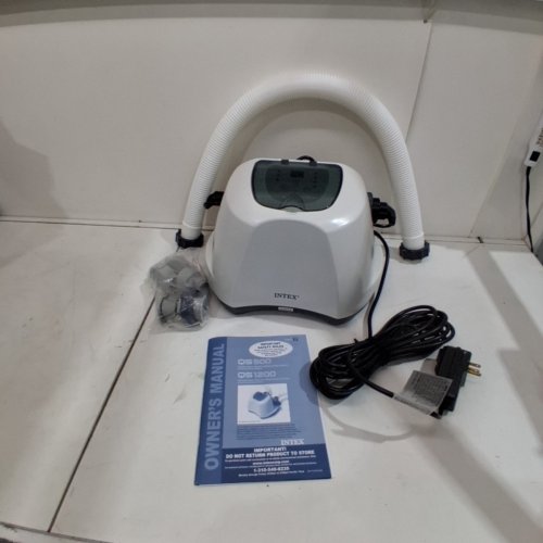 INTEX QS1200 KRYSTAL CLEAR DIGITAL SALTWATER SYSTEM WITH E.C.O. FOR ABOVE GROUND POOLS UP TO 15,000GAL. - 110V-120V- REQUIRES 700-3200GPH FILTER - GREY/WHITE (MODEL: 26669EG/ECO6110) image 3