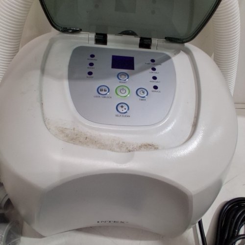 INTEX QS1200 KRYSTAL CLEAR DIGITAL SALTWATER SYSTEM WITH E.C.O. FOR ABOVE GROUND POOLS UP TO 15,000GAL. - 110V-120V- REQUIRES 700-3200GPH FILTER - GREY/WHITE (MODEL: 26669EG/ECO6110) image 4