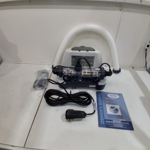 INTEX QS1200 KRYSTAL CLEAR DIGITAL SALTWATER SYSTEM WITH E.C.O. FOR ABOVE GROUND POOLS UP TO 15,000GAL. - 110V-120V- REQUIRES 700-3200GPH FILTER - GREY/WHITE (MODEL: 26669EG/ECO6110) image 5