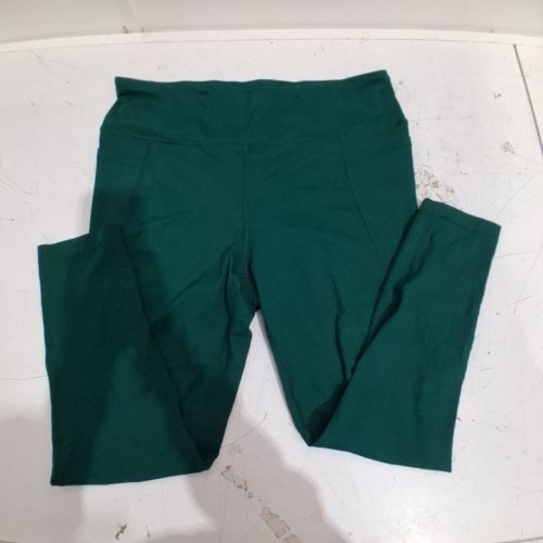 WOMEN'S ATHLETIC WORKS HIGH RISE LEGGINGS - EXTRA LARGE - DARK GREEN (STYLE : 50843264) image 2