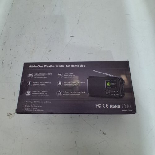 ONLYEE NOAA WEATHER ALERT RADIO - 5W - WHITE (MODEL: CR1031) image 4