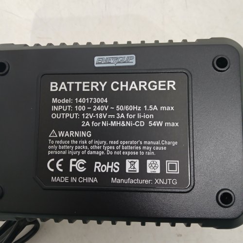 ENERGUP REPLACEMENT BATTERY CHARGER FOR RYOBI 12-18 V BATTERIES - LIME GREEN (MODEL: 140173004) image 2