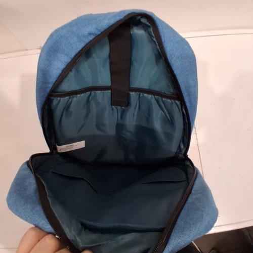 LENOVO B210 LIGHTWEIGHT WATER REPELLENT BACKPACK WITH 15.6" LAPTOP POCKET - BLUE image 4