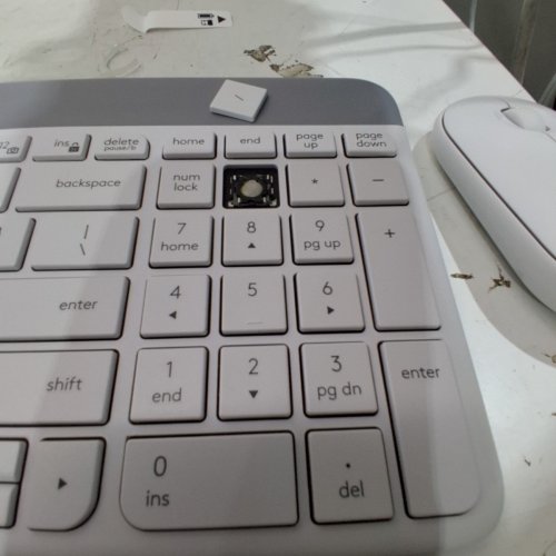 LOGITECH MK470 SLIM WIRELESS KEYBOARD AND MOUSE COMBO - LONG BATTERY LIFE, ULTRA QUIET, 2.4 GHZ USB RECEIVER, PLUG N' PLAY CONNECTIVITY - OFF-WHITE (MODEL: ‎YR0075, MR0082) image 5