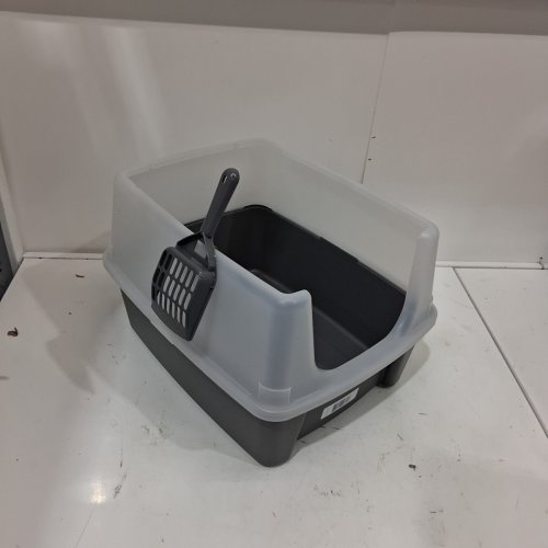 LITTER GENIE CAT LITTER BOX WITH SHIELD AND SCOOP- GREY (MODEL:500423) image 2