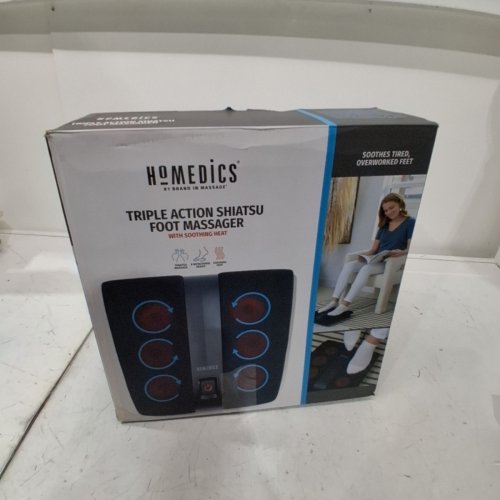 HOMEDICS TRIPLE ACTION SHIATSU FOOT MASSAGER WITH HEAT - BLACK (MODEL: FMS-265H) image 3