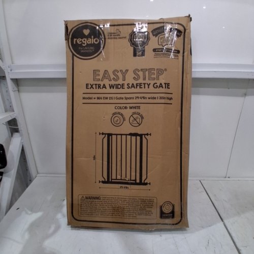 REGALO EASY STEP EXTRA WIDE BABY GATE - 30" X 29"-49" - WHITE (MODEL: 1164 EW DS) image 4