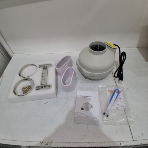 DCFAIRFAN INDOOR/OUTDOOR RADON MITIGATION SYSTEM FAN KIT - 4" X 4" (MODEL: PF-100W2) image 4