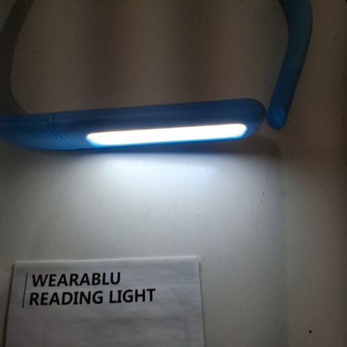 WEARABLE NECK READING LAMP - 3 MODES, 2.5W, 7" X 6" - BLUE (MODEL: G+8) image 2