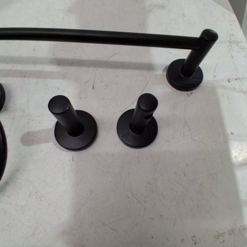 4PC BATHROOM ACCESSORY SET - BLACK image 3