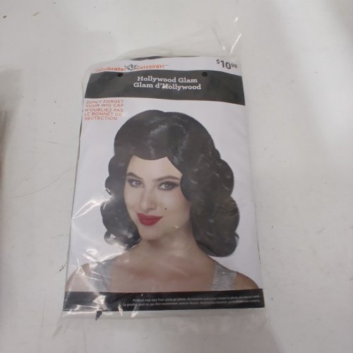 WOMEN'S WAY TO CELEBRATE HOLLYWOOD GLAM WIG - OSFM - BLACK image 3
