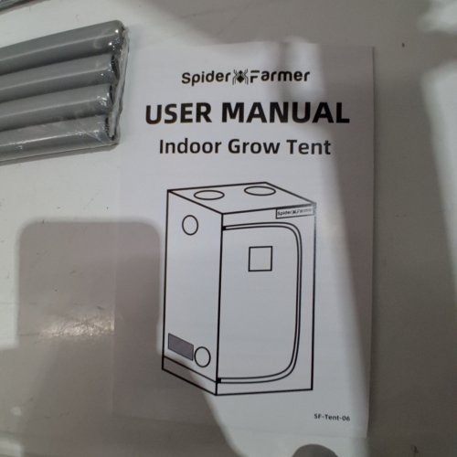 SPIDER FARMER INDOOR GROW TENT FOR G3000 / SE3000 / SF2000PRO LIGHTING - 3FT X 3FT X 6FT - BLACK (MODEL:90-90-180-SF) image 3