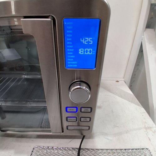 GOURMIA 9-SLICE 5 RACK POSITION DIGITAL AIR FRYER OVEN WITH 14 ONE-TOUCH COOKING FUNCTIONS AND AUTO FRENCH DOORS - 1700W - STAINLESS STEEL (MODEL: GTF7530) image 2