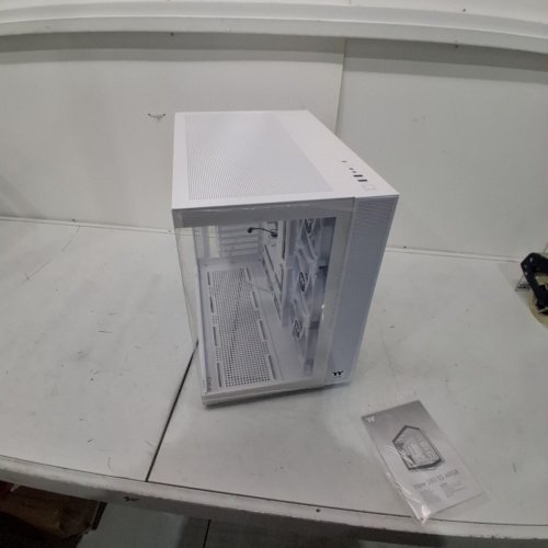THERMALTAKE VIEW 380 TG ARGB SNOW ATX CASE; 4X120MM ARGB FANS INCLUDED; SUPPORTS HIDDEN-CONNECTOR MOTHERBOARD TOWER - BLACK - (MODEL: CA-1Z2-00M6WN-00) image 2