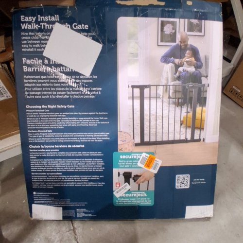 SAFETY 1ST EASY INSTALL BABY GATE ADJUSTABLE - 29" - 38" AND 28" TALL - BLACK - (MODEL: GA105CBLK2) image 4
