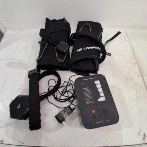 SHARPER IMAGE AIR COMPRESSION LEG MASSAGER BOOTS- SMALL/MEDIUM 25"-31" - BLACK (MODEL: 1018196) image 4