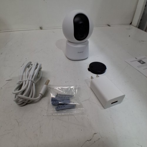 ARENTI INDOOR WIFI SECURITY CAMERA 360° VIEW 4MP, 5G & 2.4G WIFI PHONE APP MOTION TRACKING SOUND DETECTION NIGHT VISION TWO-WAY AUDIO WORKS WITH ALEXA - WHITE - (MODEL: P2Q) image 3