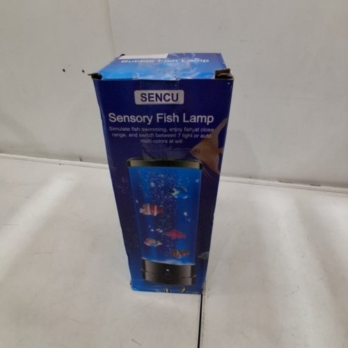 SENCU SENSORY FISH LAMP, 4 FISH INCLUDED - 11.35" H - BLACK image 5