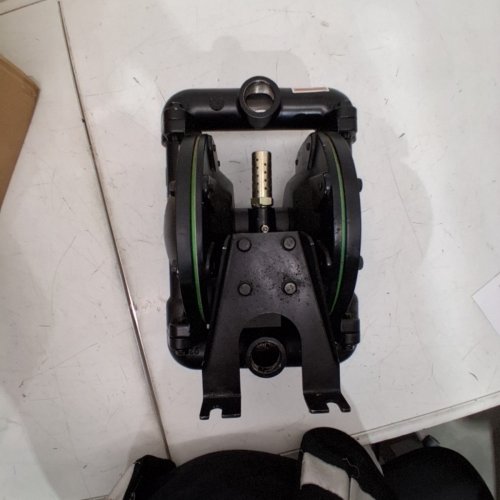 AIR OPERATED DOUBLE DIAPHRAGM PUMP, 1" INLET OUTLET FOR CHEMICAL INDUSTRIAL USE, 35 GPM, MAX 120 PSI, BLACK, (MODEL:QBY4-25L) image 2