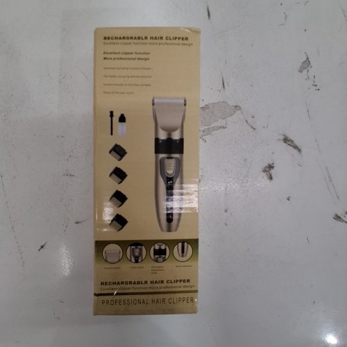 RECHARGEABLE 5-SPEED HAIR AND BEARD CLIPPER WITH ACCESSORIES - GOLD AND BLACK image 4