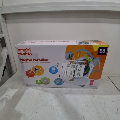 BRIGHT STARTS PLAYFUL PARADISE PORTABLE AUTOMATIC BABY SWING WITH MUSIC image 5