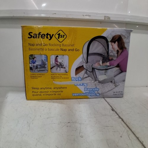 SAFETY 1ST NAP AND GO ROCKING BASSINET WITH TRAVEL BAG - NIGHTFALL HEATHER GREY (MODEL: 10503CFGRA) image 5