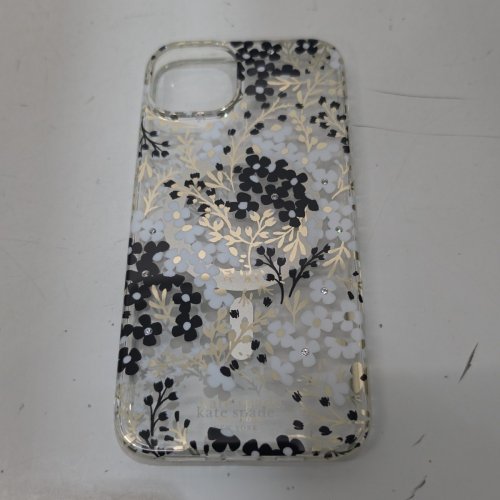 KATE SPADE PROTECTIVE PHONE CASE WITH MAGSAFE FOR IPHONE 14 PLUS/15 PLUS - BLACK/WHITE FLORAL image 3