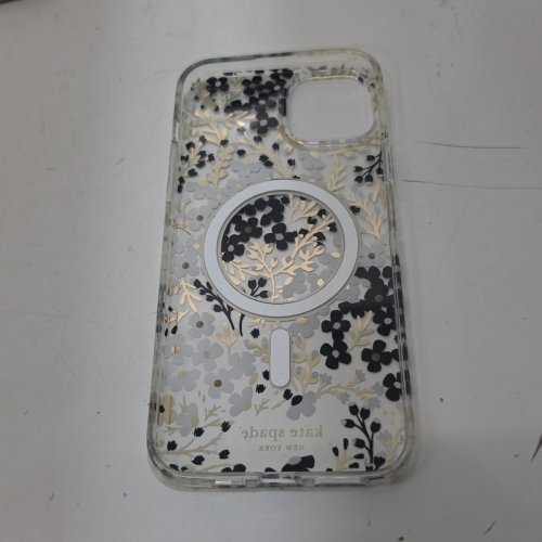 KATE SPADE PROTECTIVE PHONE CASE WITH MAGSAFE FOR IPHONE 14 PLUS/15 PLUS - BLACK/WHITE FLORAL image 4