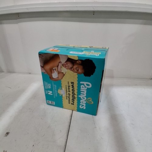 136PK PAMPERS SWADDLERS DIAPERS - NEWBORN SIZE image 2