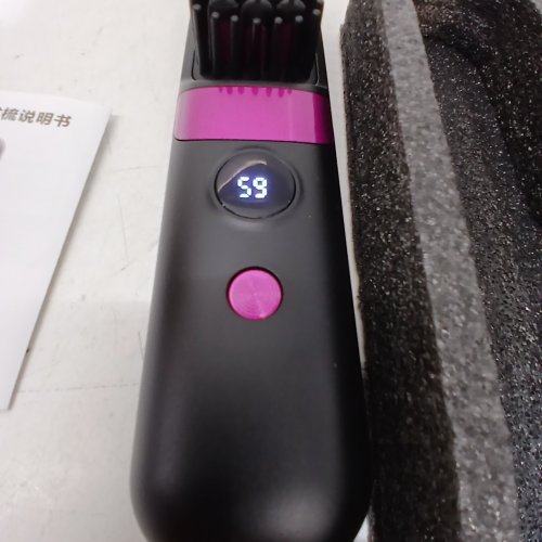 CORDLESS HAIR STRAIGHTENING COMB WITH USB CABLE - PINK GREY (MODEL:ZS-002) image 2