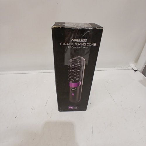 CORDLESS HAIR STRAIGHTENING COMB WITH USB CABLE - PINK GREY (MODEL:ZS-002) image 4