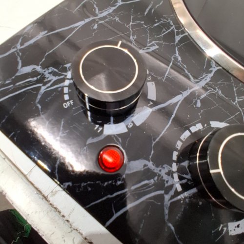 CUSIMAX PORTABLE ELECTRIC INFRARED CERAMIC HOT PLATE - 1800W 7" BURNERS - BLACK MARBLE PATTERN (MODEL: CMIP-C180) image 2