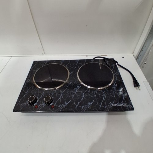 CUSIMAX PORTABLE ELECTRIC INFRARED CERAMIC HOT PLATE - 1800W 7" BURNERS - BLACK MARBLE PATTERN (MODEL: CMIP-C180) image 3