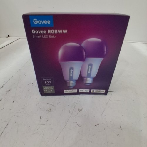 2PK GOVEE RGBWW SMART LED BULBS, COMPATIBLE WITH GOOGLE HOME, ALEXA, IFTTT, AND GOVEE HOME APP - 800LM, 2700K-6500K (MODEL: H6008) image 2