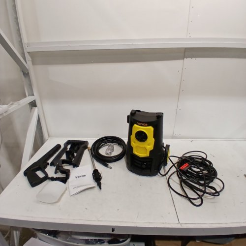ELECTRIC PRESSURE WASHER WITH 5 QUICK CONNECT NOZZLES & FOAM CANNON - 2000 PSI MAX - 1.76 GPM - 1500W - 30FT HOSE - YELLOW AND BLACK (MODEL: HRT03S) image 4