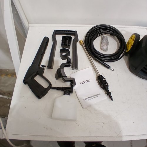 ELECTRIC PRESSURE WASHER WITH 5 QUICK CONNECT NOZZLES & FOAM CANNON - 2000 PSI MAX - 1.76 GPM - 1500W - 30FT HOSE - YELLOW AND BLACK (MODEL: HRT03S) image 6