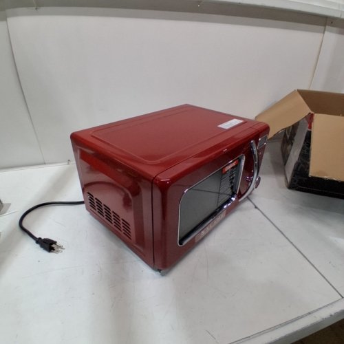 GALANZ RETRO STYLE COUNTERTOP MICROWAVE OVEN - 0.7CU.FT - RED (MODEL: GLCMKZ07RDR07) image 5